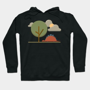 Cute dinosaur in the jungle Hoodie